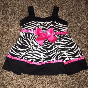 Zebra Print / Pink‎ 12 Month Dress 4071